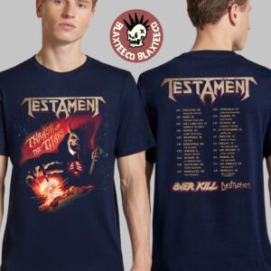 Testament Thrash Of The Titans North America 2026 Tour Schedule Dates Two Sided T-Shirt