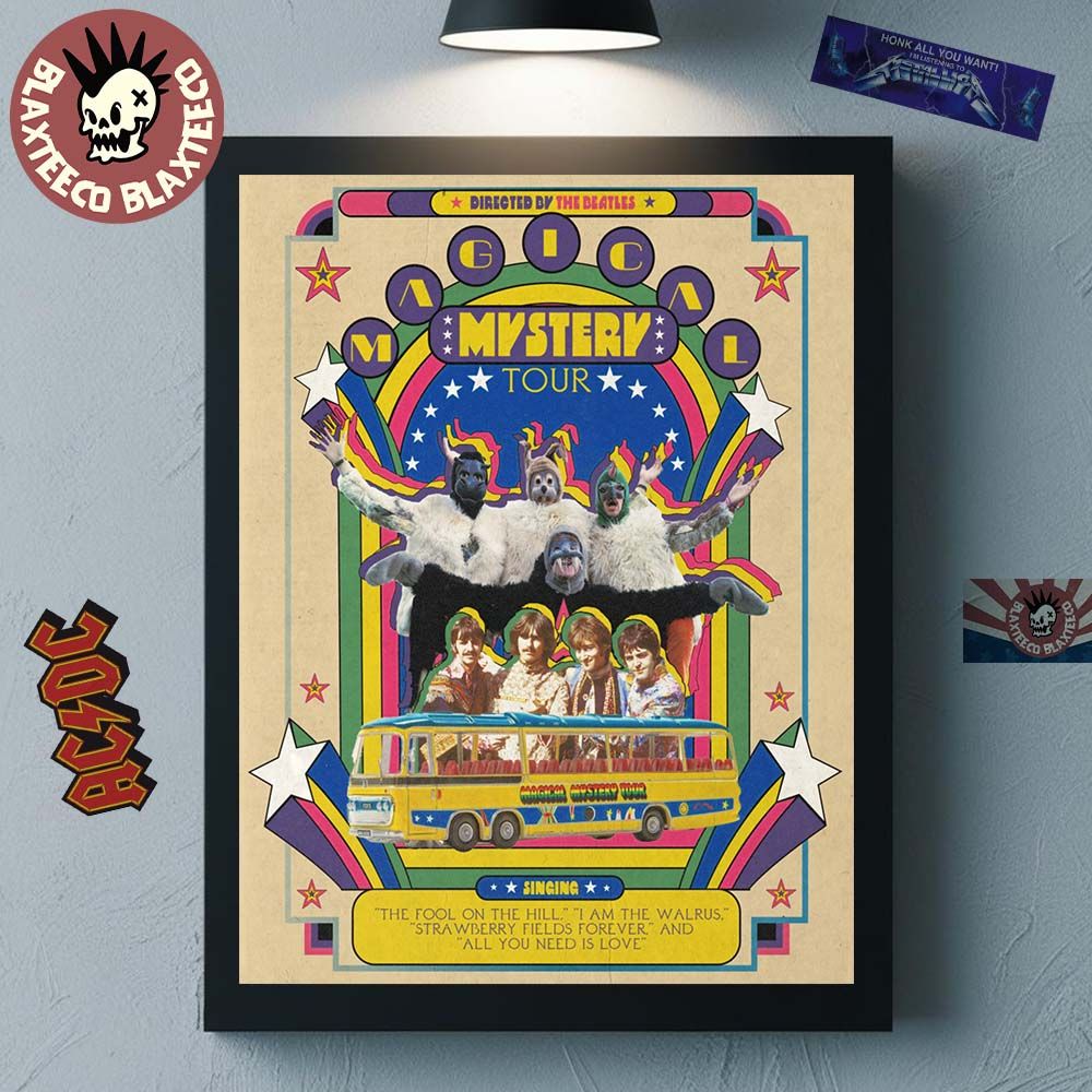 The Beatles Boxing Day Special 1967 Magical Mystery Tour Poster Canvas For Home Decor The Beatles Boxing Day Special 1967 Magical Mystery Tour Poster Canvas For Home Decor
