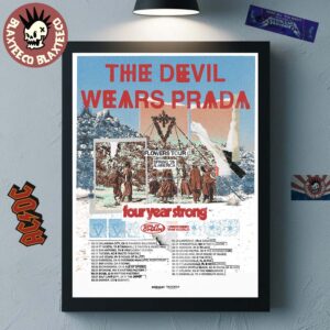 The Devil Wears Prada Flowers Tour Spring 2026 North America City Dates Home Decor Poster Canvas