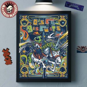 The Disco Biscuits Boston Massachusetts 2025 Night 2 Event Poster At Road Runner On December 31 2025 Home Decor Poster Canvas