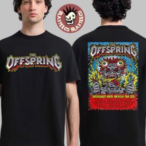 The Offspring Supercharged North American Tour 2026 With Dates Official Tour Poster Two Sided T-Shirt