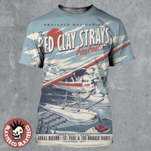 The Red Clay Strays Fan Fest 2026 Gig Poster For Show In Rexford Montana At Abayance Bay Marina From June 24 To 28 2026 All Over Print Shirt