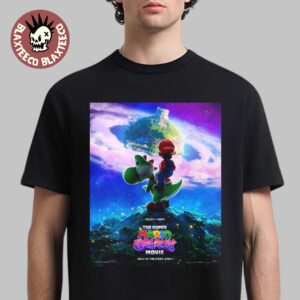 The Super Mario Galaxy Movie New Poster Mario Riding Yoshi T-Shirt