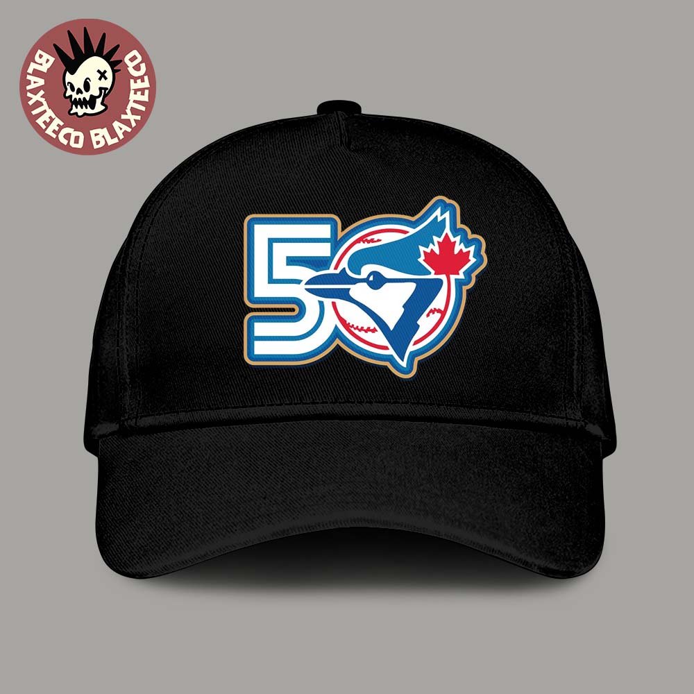 Toronto Blue Jays Team's 50th Seasons Logo Classic Cap Hat Snapback Toronto Blue Jays Team's 50th Seasons Logo Classic Cap Hat Snapback