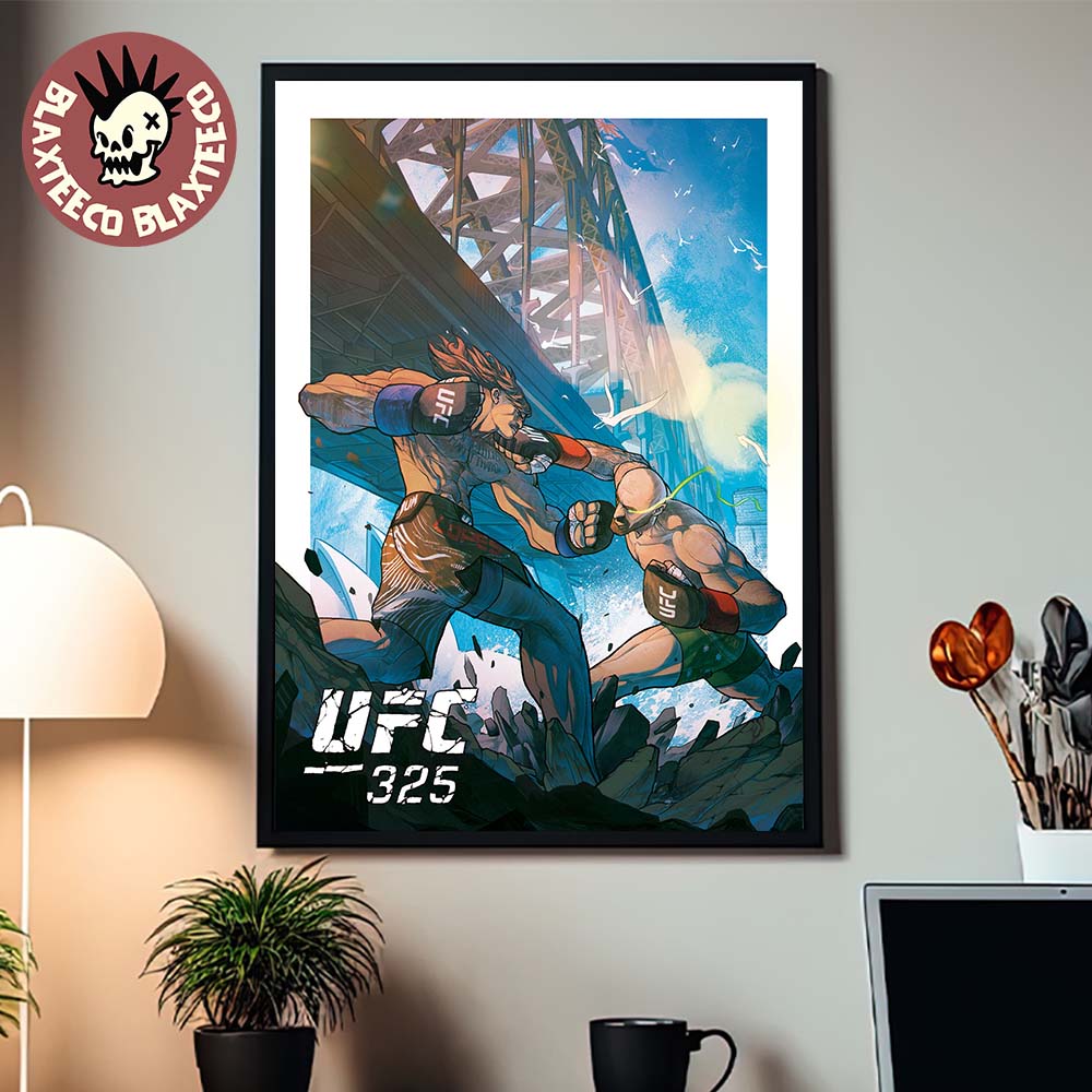 UFC 325 Volkanovski Vs Lopes 2 Artist Series Comic Style Art Home Decor Poster Canvas UFC 325 Volkanovski Vs Lopes 2 Artist Series Comic Style Art Home Decor Poster Canvas