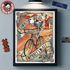 Umphrey’s McGee Bloomington Indiana 2026 Event Poster At The Bluebird On January 29 2026 Home Decor Poster Canvas