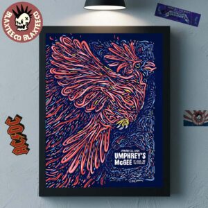 Umphrey’s McGee St Louis Missouri 2026 Gig Poster At The Pageant On January 22 2026 The Cardinal Art Decor Poster Canvas