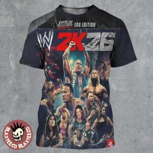 WWE 2K26 Hardcore Attitude Era Edition Cover All Over Print Shirt
