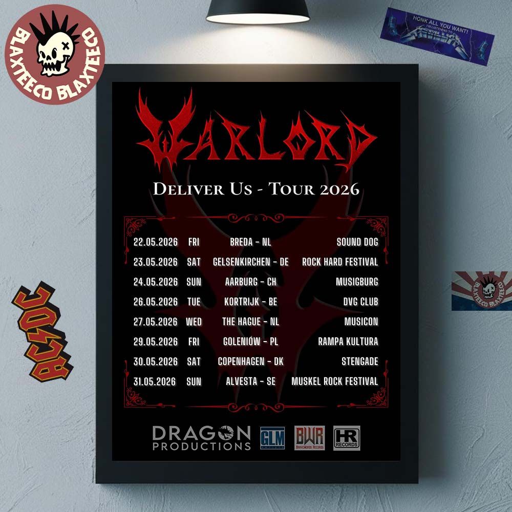 Warlord Deliver Us Europe 2026 Tour Schedule Dates Wall Decor Poster Canvas Warlord Deliver Us Europe 2026 Tour Schedule Dates Wall Decor Poster Canvas