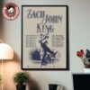 Zach John King Spring Shows North American 2026 City Dates Home Decor Poster Canvas