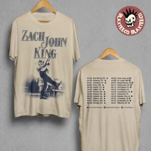 Zach John King Spring Shows North American 2026 City Dates Two Sided T-Shirt