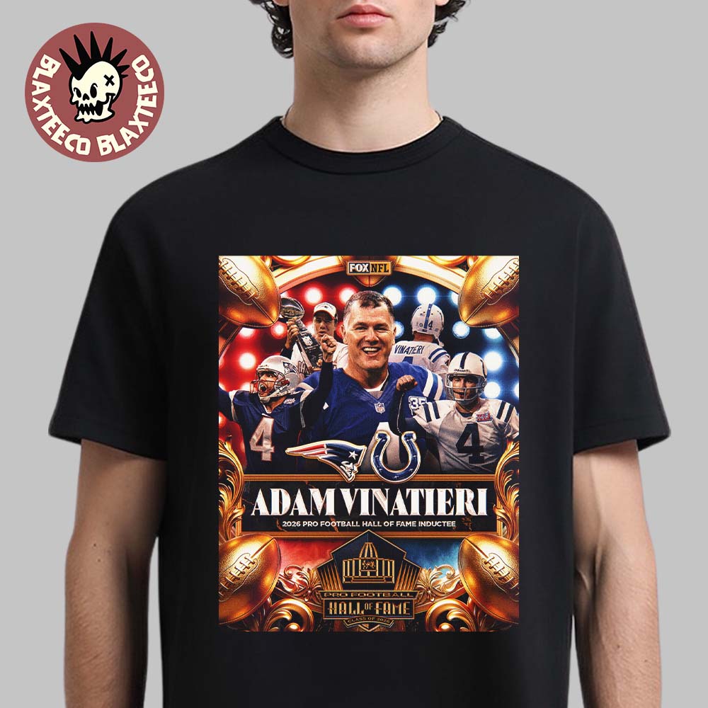 Adam Vinatieri NFL 2026 Pro Football Hall Of Fame Inductee Premium T-Shirt Adam Vinatieri NFL 2026 Pro Football Hall Of Fame Inductee Premium T-Shirt