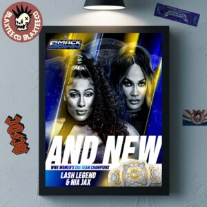 And New Lash Legend And Nia Jax Are WWE Women’s Tag Team Champions Home Decor Poster Canvas