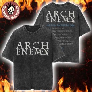 Arch Enemy Back To The Root Of All Evil 2026 Tour Europe And UK Schedule Dates Washed T-Shirt