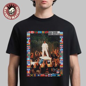Bad Bunny Super Bowl LX Halftime Show The Only Thing More Powerful Than Hate Is Love Nation Flags Frame Perform Scene T-Shirt