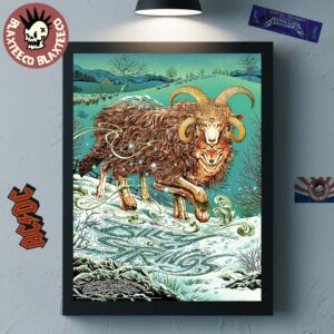 Billy Strings Asheville North Carolina 2026 All Date Poster At Exploreasheville.com Arena On February 10 11 13 14 2026 The Wolf With Goat Fur Art Poster Canvas