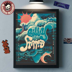 Billy Strings Asheville North Carolina 2026 Night 1 Poster At Exploreasheville.com Arena On February 10 2026 Flip Design Art Poster Canvas