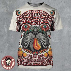 Billy Strings Athens Georgia 2026 Dual Night Poster At Akins Ford Arena On February 6 And 7 2026 Winter Tour Pitbull Floral Eye Art All Over Print Shirt