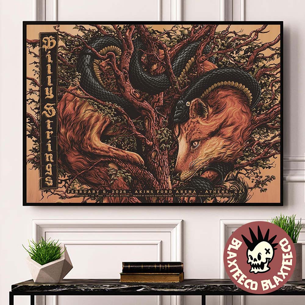 Billy Strings Athens Georgia 2026 Night 1 Gig Poster At Akins Ford Arena On February 6 2026 Winter Tour Decor Poster Canvas Billy Strings Athens Georgia 2026 Night 1 Gig Poster At Akins Ford Arena On February 6 2026 Winter Tour Decor Poster Canvas