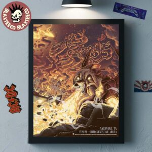 Billy Strings Nashville Tennessee 2026 Bridgestone Arena Night 2 Poster On February 21 2026 Art By Railey Bace Prints Poster Canvas