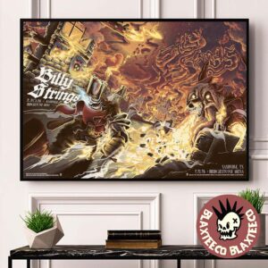 Billy Strings Nashville Tennessee 2026 Bridgestone Arena Single Night Combined Poster On February 20 2026 Art By Railey Bace Prints Landscape Poster Canvas