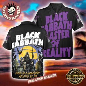 Black Sabbath Master Of Reality Born In A Graveyard Adopted By Sin The Reaper Art Hawaiian Shirt