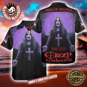 Black Sabbath Ozzy Osbourne Prince Of Darkness 1948-2025 Hawaiian Shirt