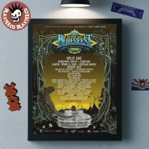 Bluesfest 2026 Australia Festival A Celebration Of Blues N’ Roots Music And Beyond Full Lineup At Byron Bay From April 2 To 5 2026 Poster Canvas