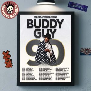 Buddy Guy 90 Years Of The Iconic Celebrate The Legend North America Tour 2026 Schedule Dates Poster Canvas