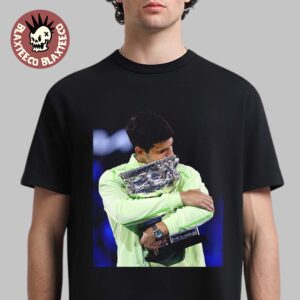 Carlos Alcaraz 2026 Australia Open Champion Holding Trophy Photo T-Shirt