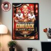 Myles Garrett Cleveland Browns 2025 NFL DPOY Defensive Player Of The Year Poster Canvas Myles Garrett Cleveland Browns 2025 NFL DPOY Defensive Player Of The Year Poster Canvas