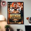 Myles Garrett Cleveland Browns NFL DPOY Two Time Defensive Player Of The Year Poster Canvas Myles Garrett Cleveland Browns NFL DPOY Two Time Defensive Player Of The Year Poster Canvas