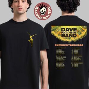 Dave Matthews Band Summer Tour 2026 North America Schedule Dates Two Sided T-Shirt