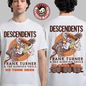 Descendents With Frank Turner And The Sleeping Souls US Tour 2026 Schedule Dates Two Sided T-Shirt