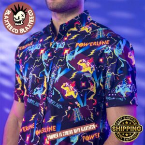 Disney RSVLTS A Goofy Movie Powerline Button Short Sleeve Hawaiian Shirt