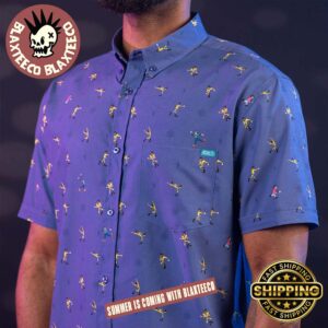 Disney RSVLTS A Goofy Movie The Perfect Cast Button Short Sleeve Hawaiian Shirt