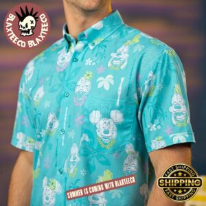 Disney RSVLTS Island Smilin Button Short Sleeve Hawaiian Shirt