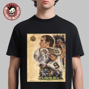 Drew Brees New Orleans Saints NFL 2026 Pro Football Hall Of Fame Inductee First Ballot Hall Of Famer T-Shirt