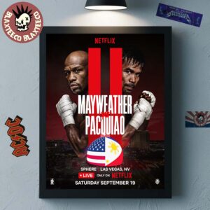 Floyd Mayweather Vs Manny Pacquiao Professional Boxing Match At Sphere Las Vegas On September 19 2026 Poster Canvas