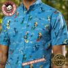 Jurrasic Park RSVLTS T-Rex Must Go Faster Button Short Sleeve Hawaiian Shirt