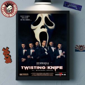 Ice Nine Kills X Ghost Face Scream 7 Nightmare On The Knife Part One Merch Twisting The Knife Home Decor Poster Canvas