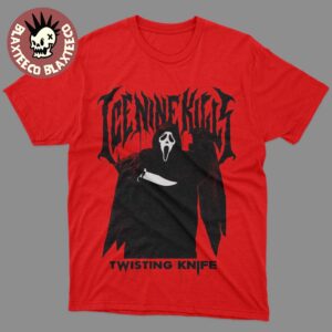 Ice Nine Kills X Ghost Face Scream 7 Twisting The Knife Portrait Hot Topic Exclusive T-Shirt