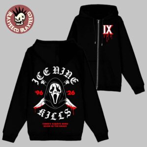 Ice Nine Kills X Scream 7 Ghost Face Room In The Grave Hot Topic Zip Up Hoodie