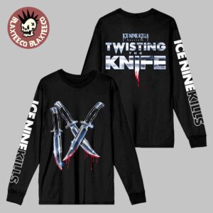 Ice Nine Kills X Scream 7 Nightmare On The Knife Part One Merch Twisting The Knife Long Sleeve