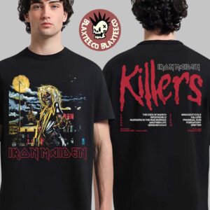 Iron Maiden The new Killers 45th Anniversary Merch Collection Killer Eddie Album Cover With Tracklist T-Shirt