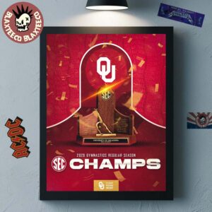 It Just Means More Oklahoma Sooners Women’s Gymnastics 2026 SEC Regular Season Champions Trophy Poster Canvas