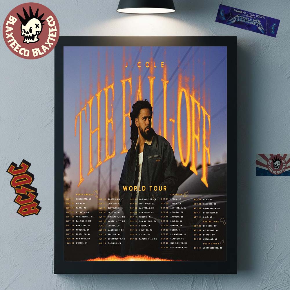 J Cole The Fall Off World Tour 2026 Schedule Dates Home Decor Poster Canvas J Cole The Fall Off World Tour 2026 Schedule Dates Home Decor Poster Canvas