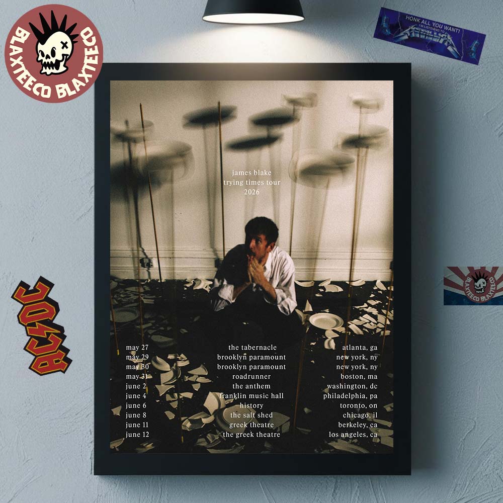 James Blake Trying Times Tour 2026 North America Schedule Dates Home Decor Poster Canvas James Blake Trying Times Tour 2026 North America Schedule Dates Home Decor Poster Canvas