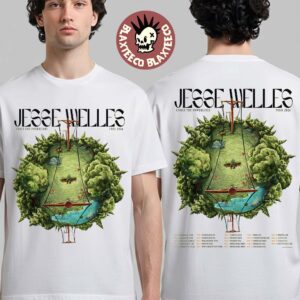 Jesse Welles Under The Powerlines Tour 2026 North America City Dates Two Sided T-Shirt
