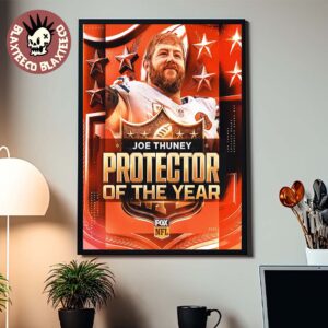 Joe Thuney Chicago Bears NFL Honor 2025 Protector Of The Year Home Decor Poster Canvas